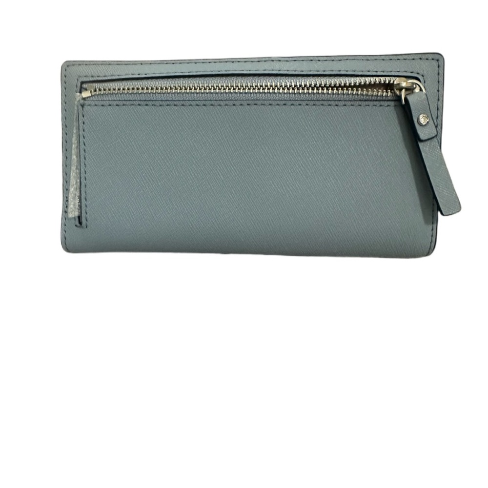 NWT/Kate Spade New York Laurel Way Stacy Leather Wallet/ Blue Dawn - Picture 6 of 13